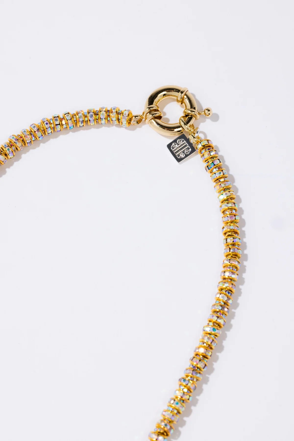Skinny Diamond Necklace - Guld