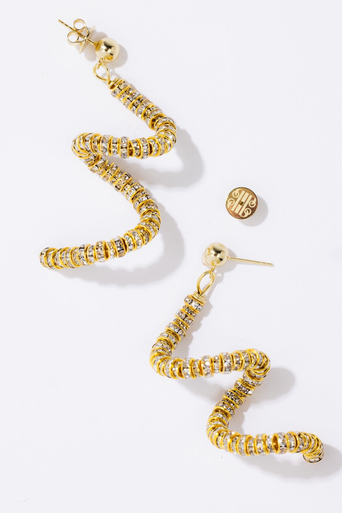 Skinny Viper Earrings - Guld