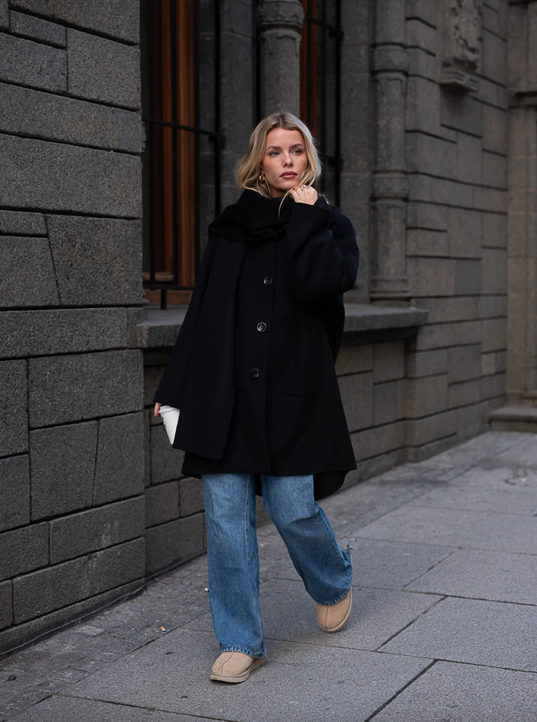 Sandy Wool Jacket - Black