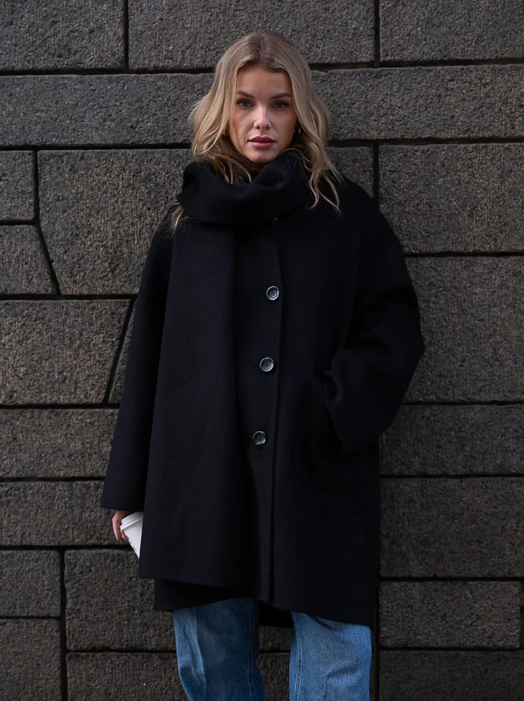 Sandy Wool Jacket - Black