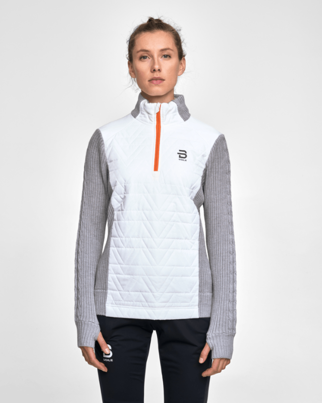 Half Zip Comfy - Snow White