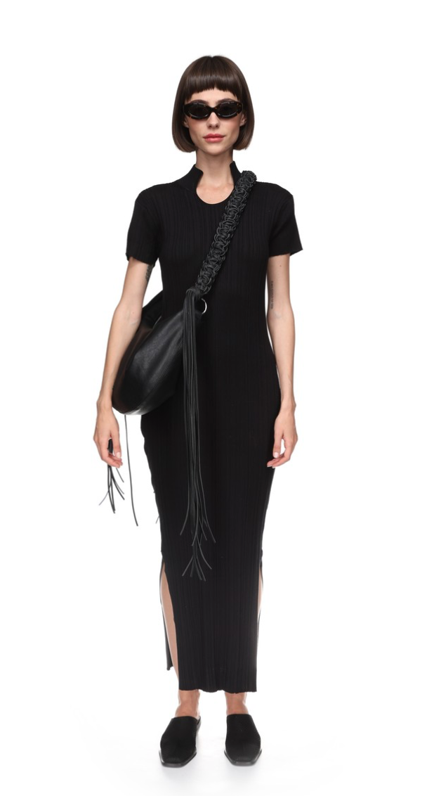 Babba Rib Dress - Svart