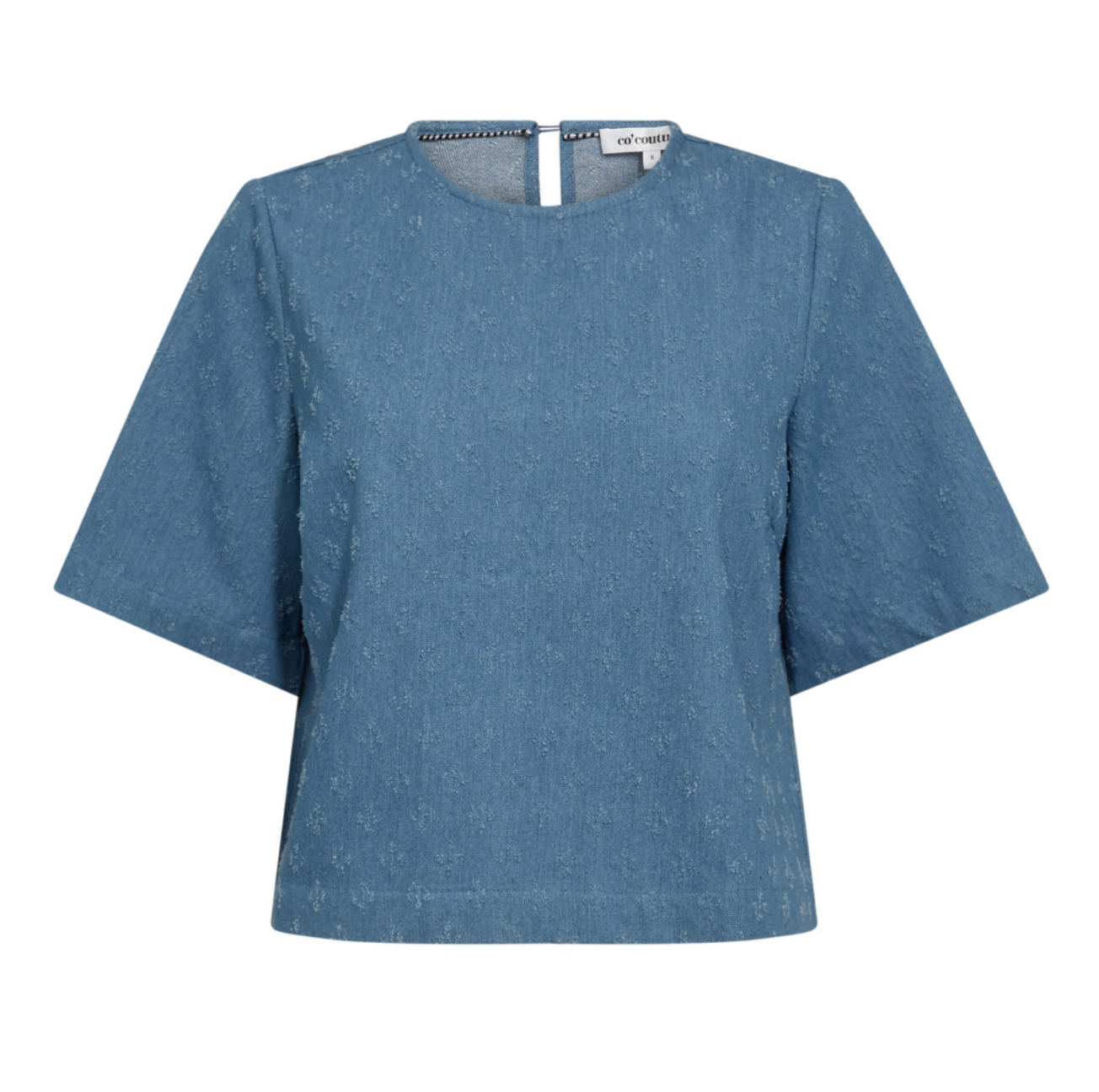 Prismcc Denim Ss Blouse - Denim Blue