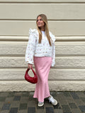 Kenya Skirt - Carmine Blush Print