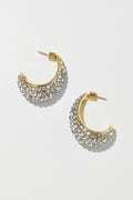 Small Crescent Hoops - Guld/Klar