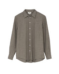 Sophie Wool Blend Shirt - Grå Randig