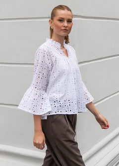 Binita Top - Whisper White