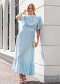 Heena Dress - Blue Georgette