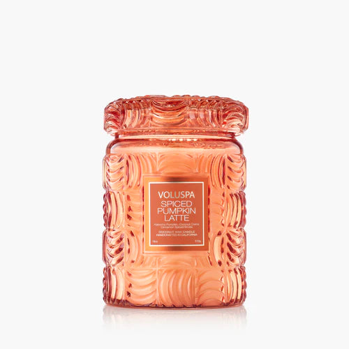Voluspa Spiced Pumpkin Latte Large Glass Jar