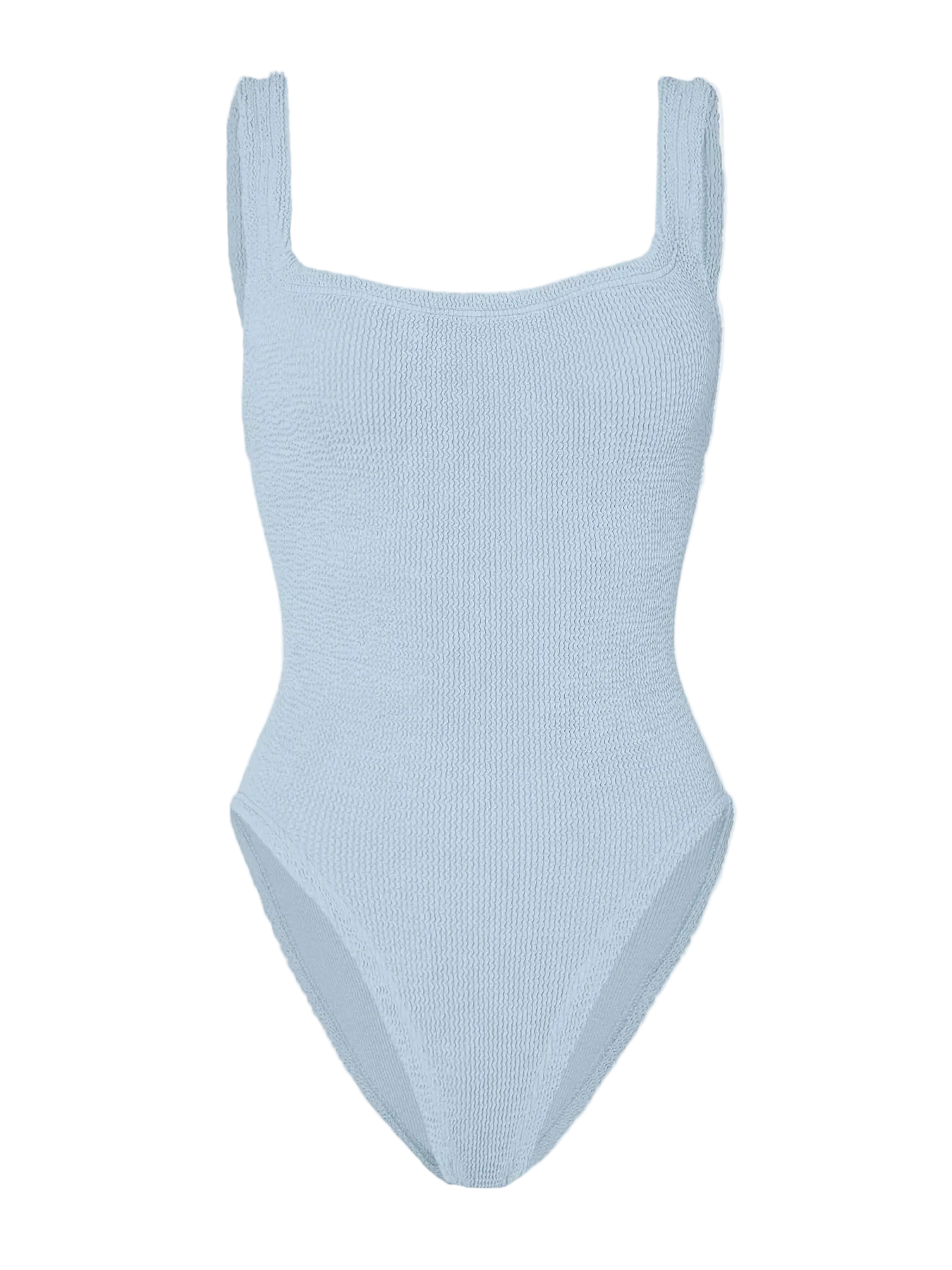 Square Neck Swim - Metallic Ice Blue