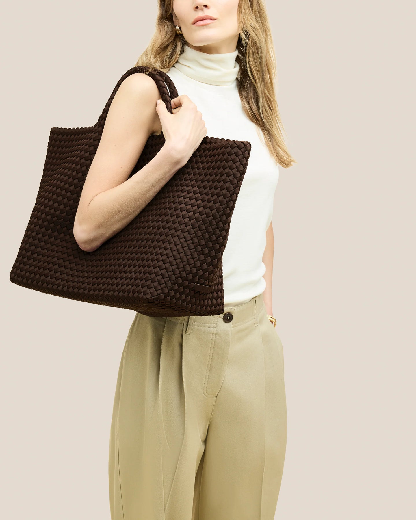 St Barths Large Tote - Chocolate