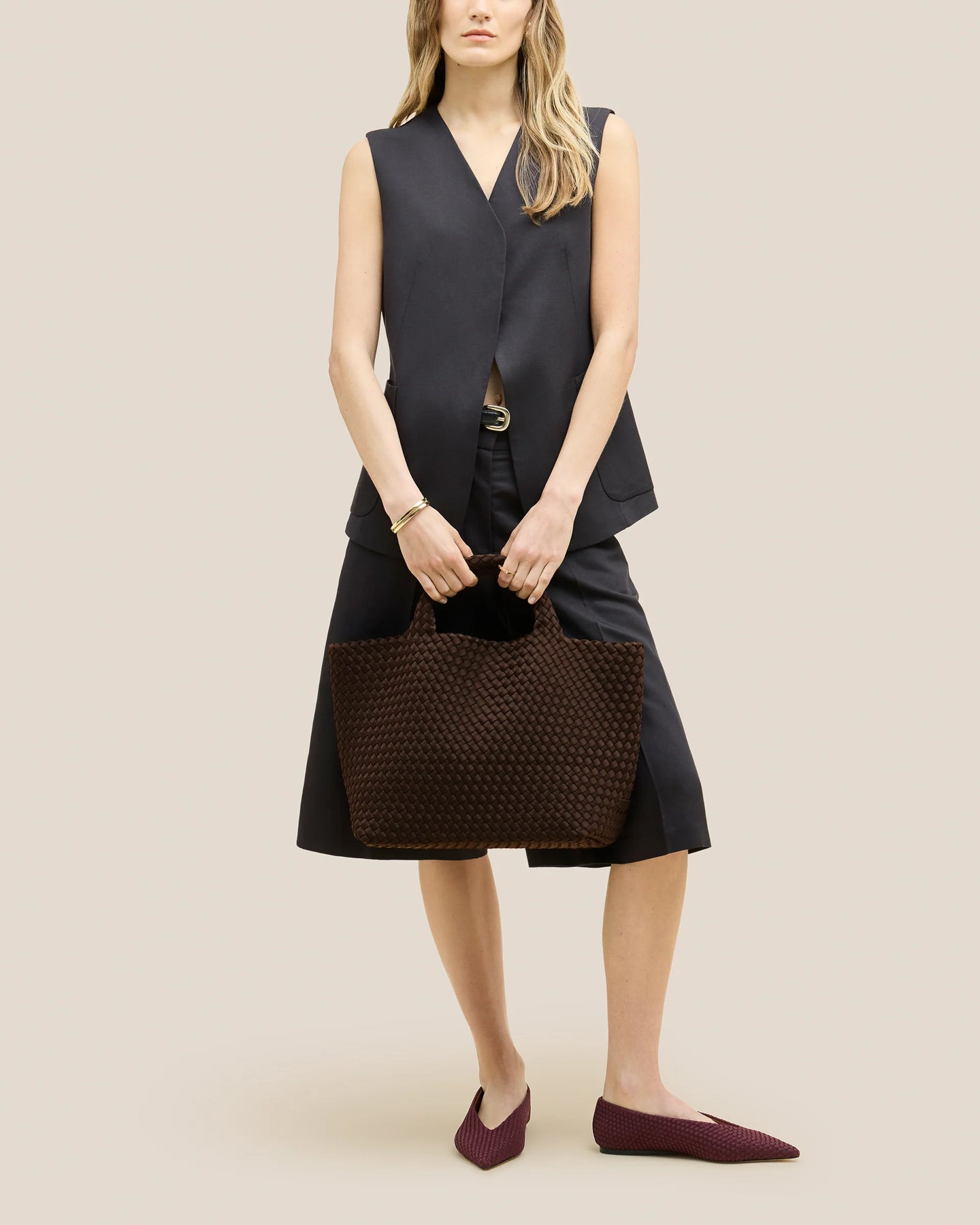 St Barths Medium Tote - Chocolate
