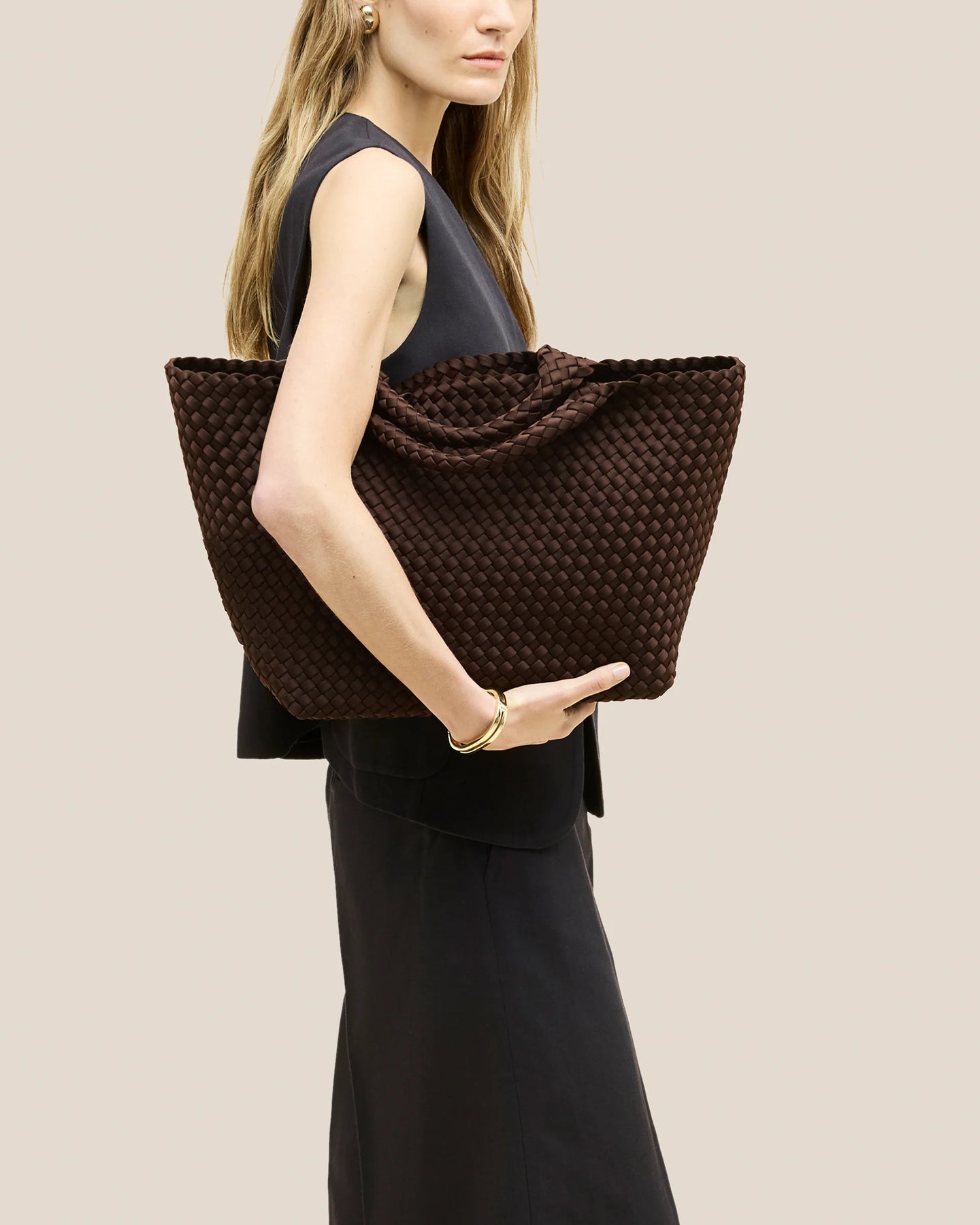 St Barths Medium Tote - Chocolate