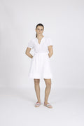 Zenya Linen Dress - White