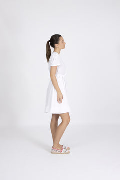 Zenya Linen Dress - White