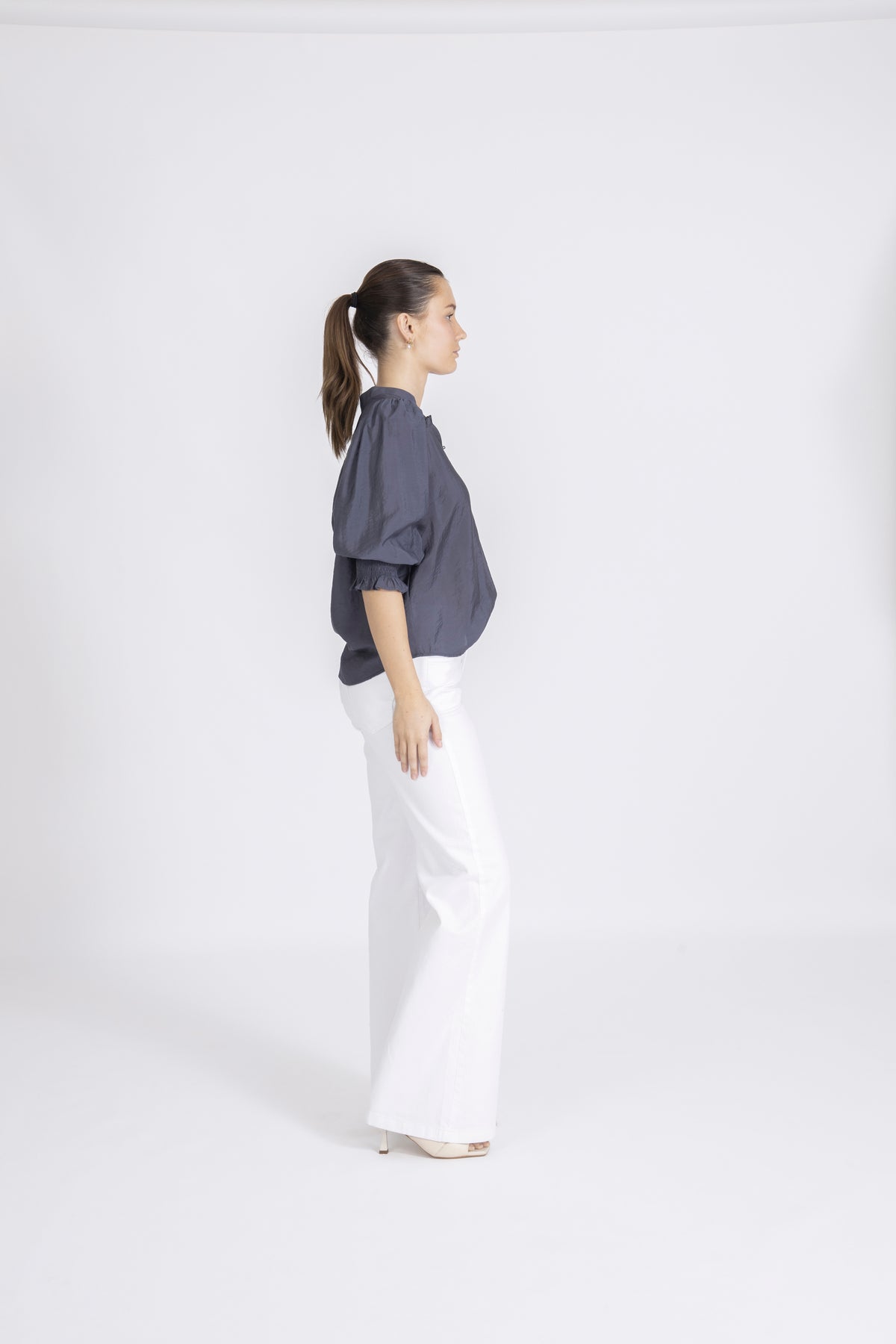 Callumcc Frill Ss Shirt - Ink