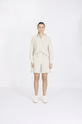 Vittoria-Sanni Ls Striped Shirt - Snow White W. Grey Stripes