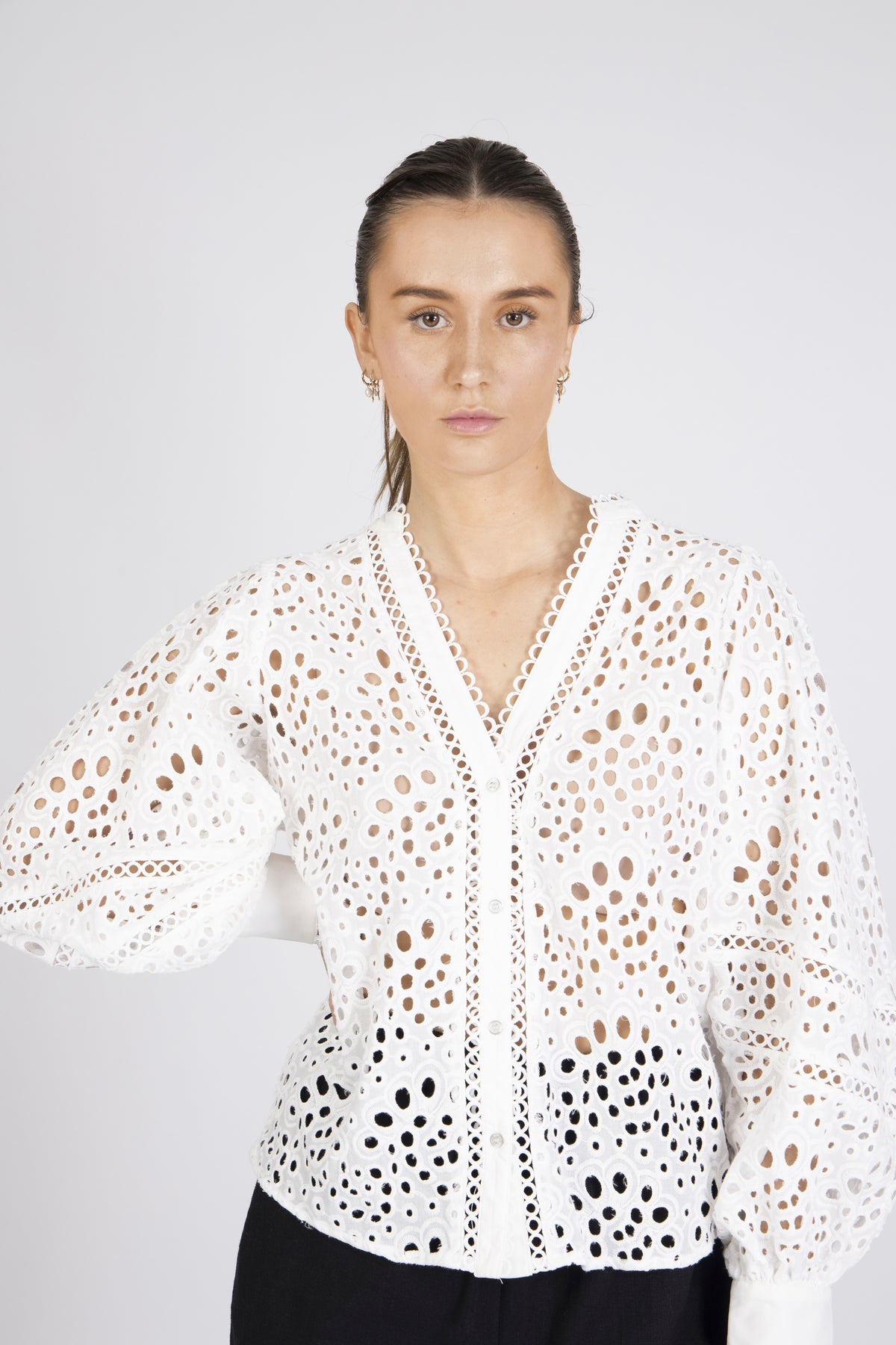 Violacc Anglaise Shirt - White
