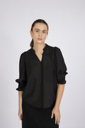 Callumcc Frill Ss Shirt - Black