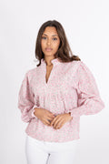 Emma Poplin Blouse - Pink