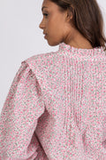 Emma Poplin Blouse - Pink
