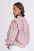 Emma Poplin Blouse - Pink