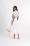 Vendla Voile Maxi Skirt - White