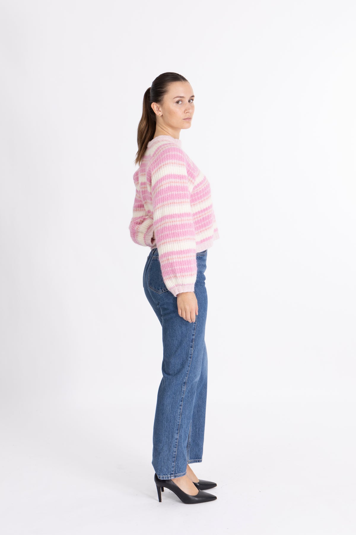 Leia Sweater - Super Pink