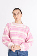 Leia Sweater - Super Pink