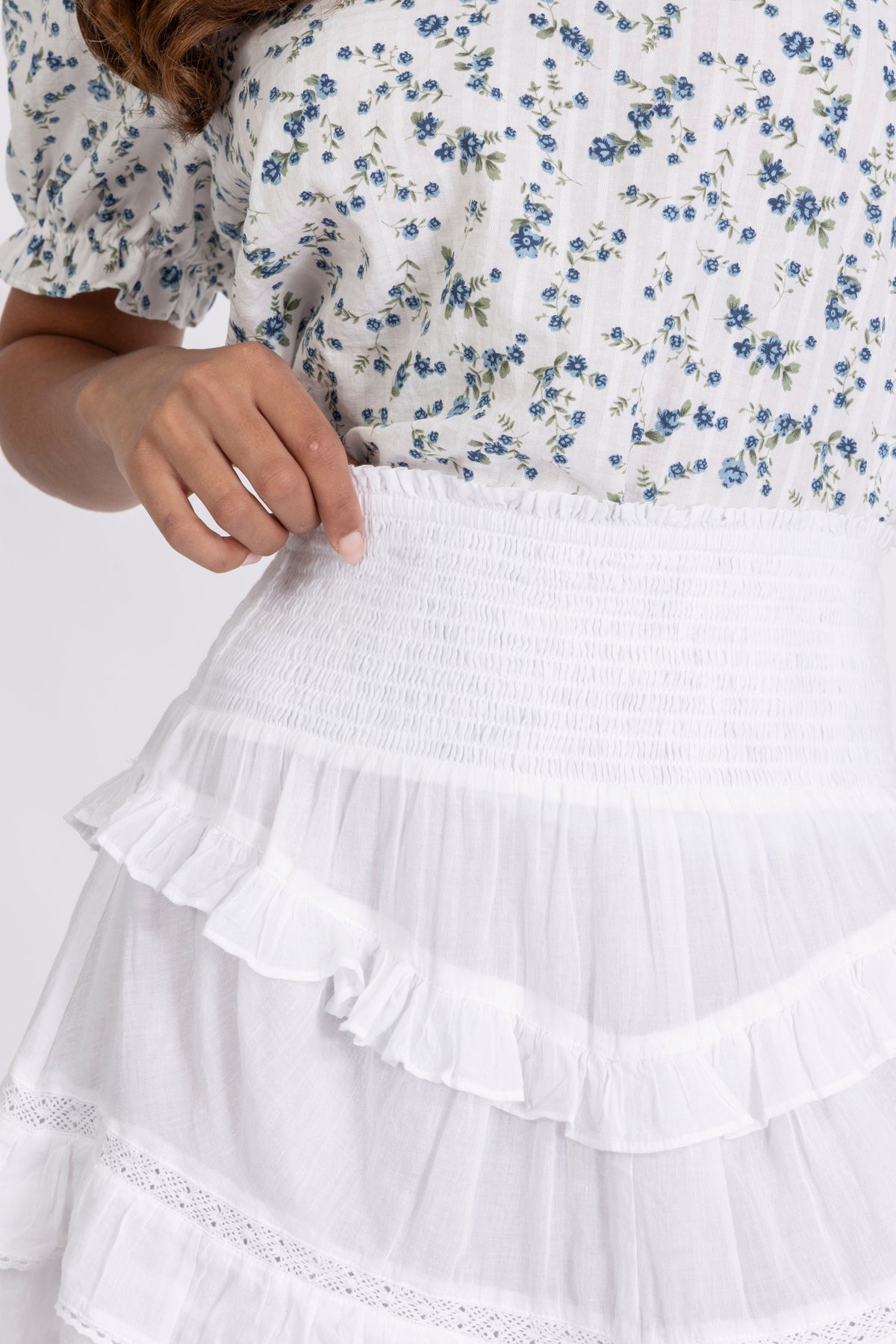 Vilde Voile Skirt - White