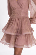 Jade Wave Dress - Light Pink Sparkle