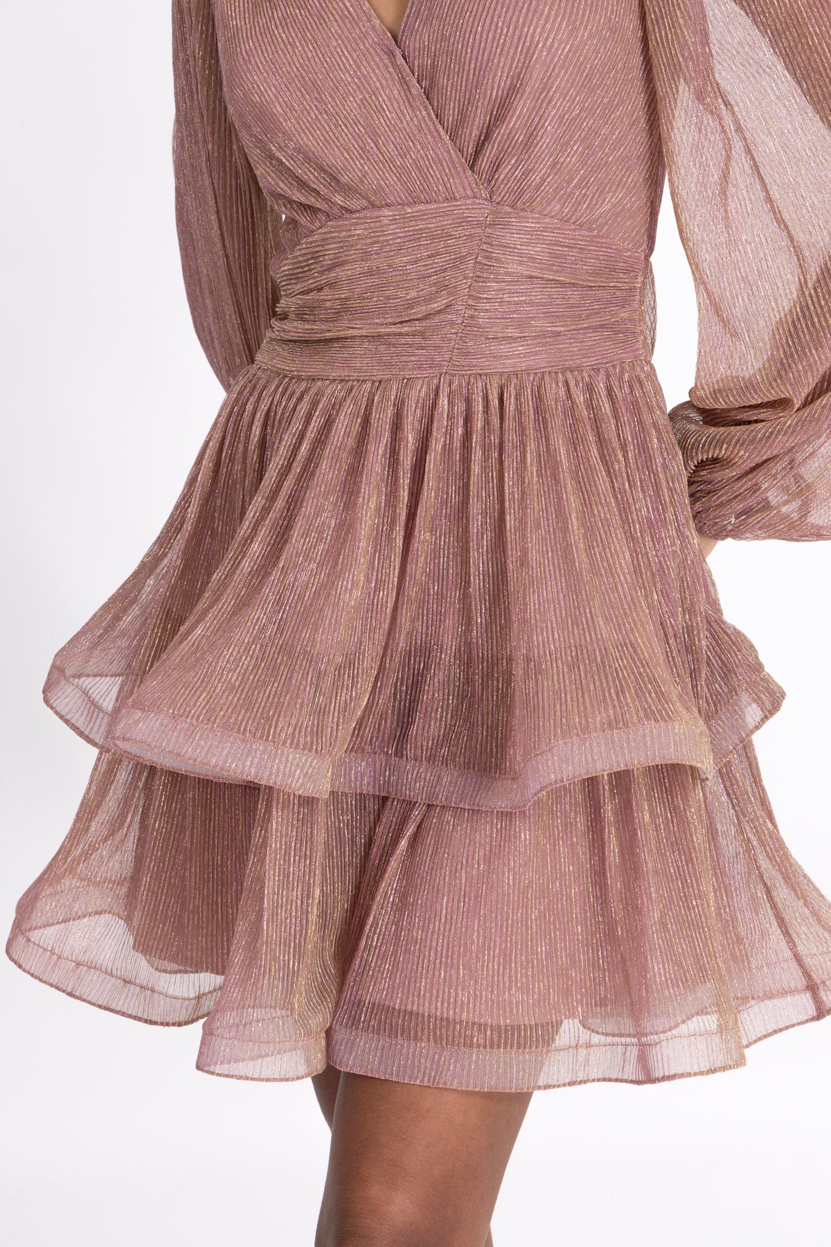 Jade Wave Dress - Light Pink Sparkle