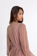 Jade Wave Dress - Light Pink Sparkle