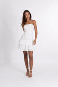 Kanutte Embroidery Dress - White