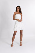 Kanutte Embroidery Dress - White