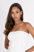 Kanutte Embroidery Dress - White