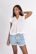 Vår Voile Top - White