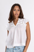 Vår Voile Top - White