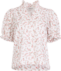 Signy Blouse - White Pink