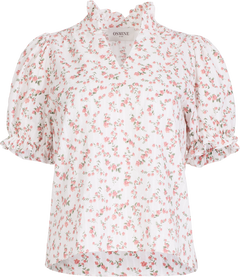 Signy Blouse - White Pink