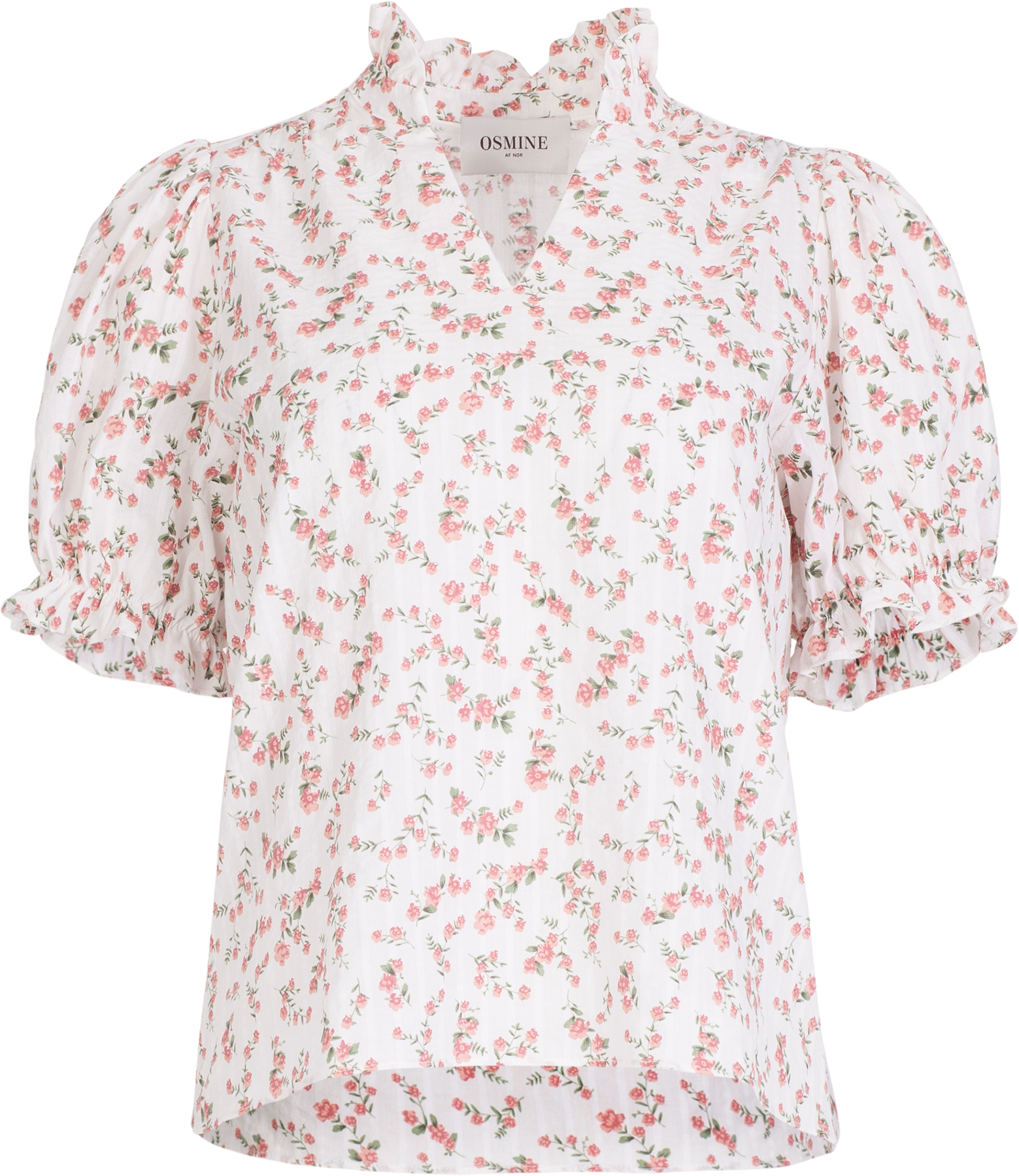 Signy Blouse - White Pink