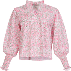 Emma Poplin Blouse - Pink