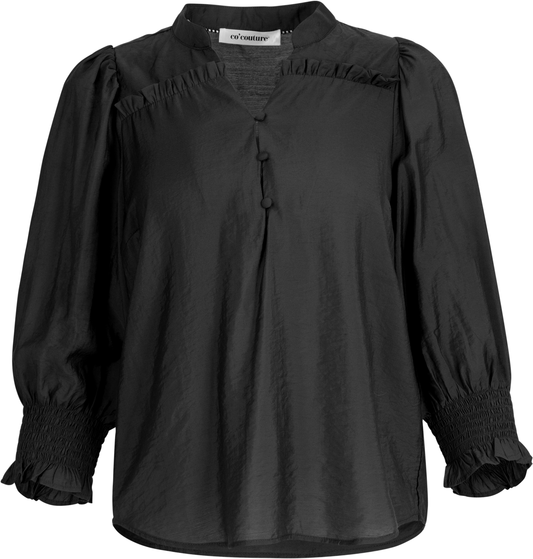Callumcc Frill Ss Shirt - Black