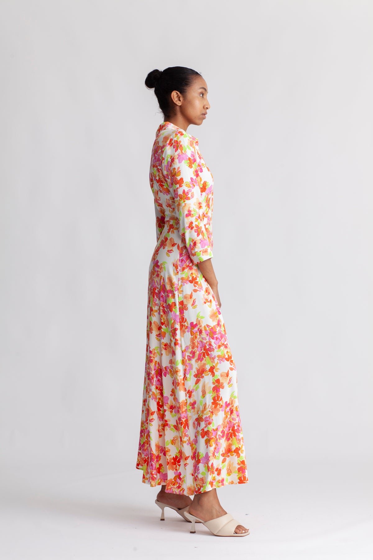 Yassavanna Long Shirt Dress S - Almond Peach Flima