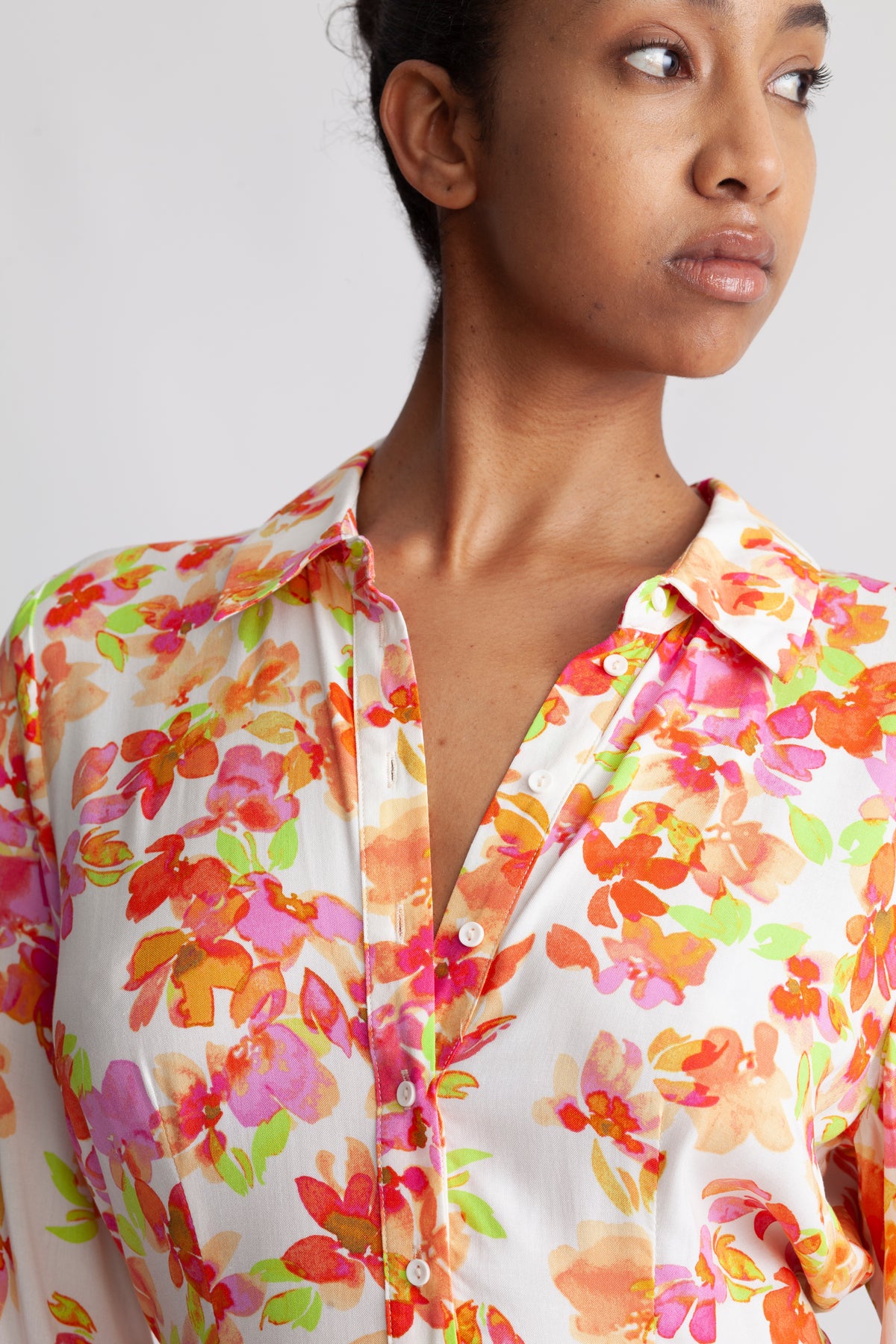 Yassavanna Long Shirt Dress S - Almond Peach Flima