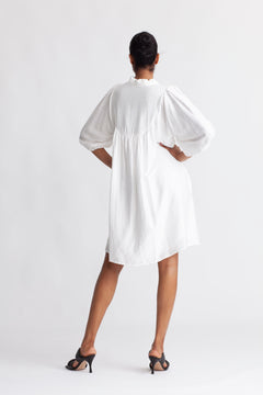 Heracc Midi Puff Dress - White