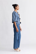 Billycc Milkboy Bow Blouse - Denim Blue