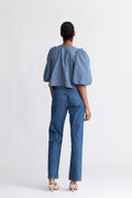 Billycc Milkboy Bow Blouse - Denim Blue