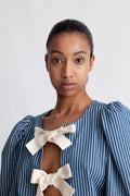 Billycc Milkboy Bow Blouse - Denim Blue