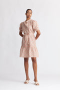 Kate Short Sleeve Dress - Rose/Red